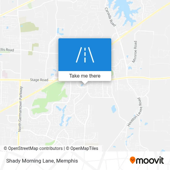 Shady Morning Lane map