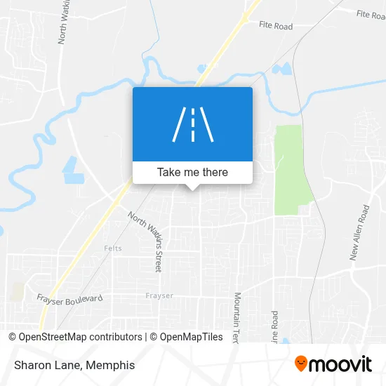 Sharon Lane map