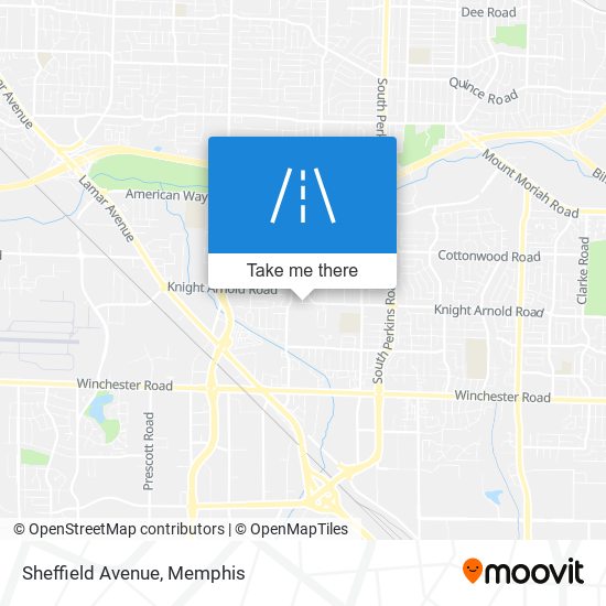 Sheffield Avenue map