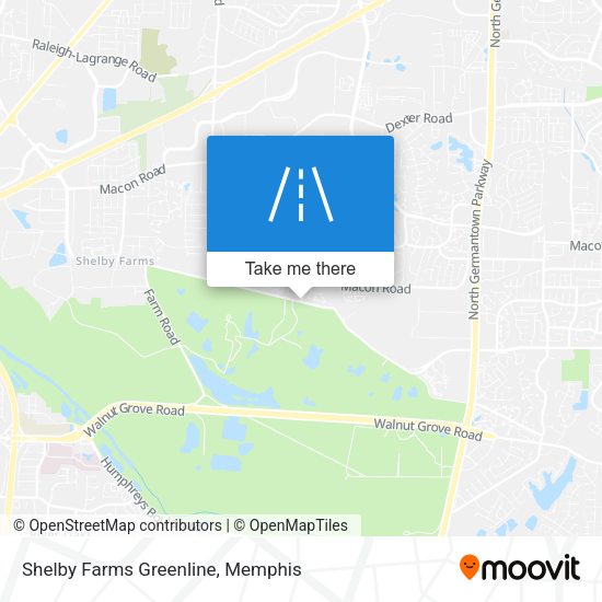 Mapa de Shelby Farms Greenline