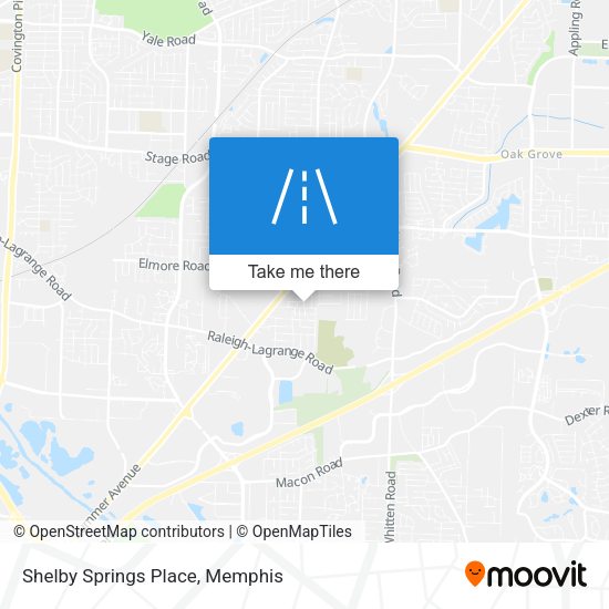 Shelby Springs Place map