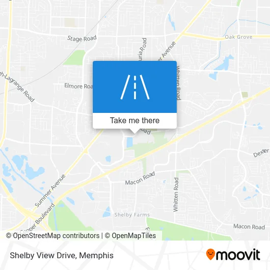 Shelby View Drive map