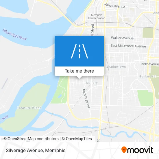 Silverage Avenue map