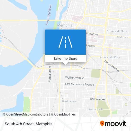 Mapa de South 4th Street
