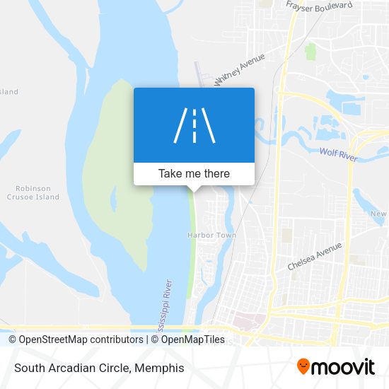 Mapa de South Arcadian Circle
