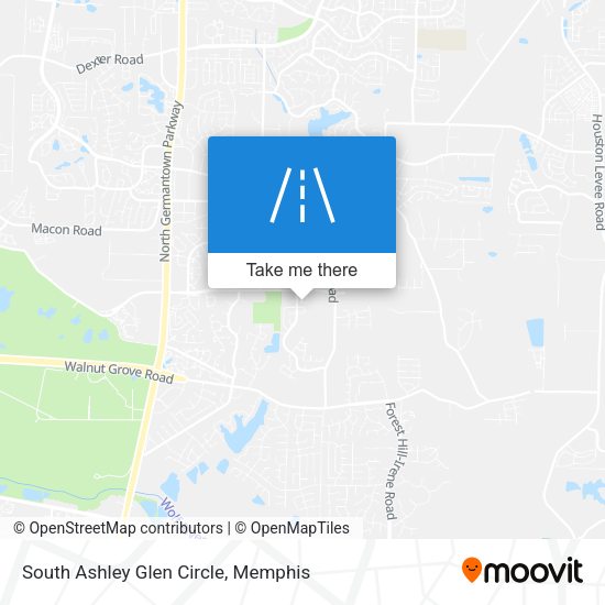 South Ashley Glen Circle map