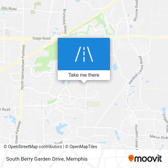 South Berry Garden Drive map