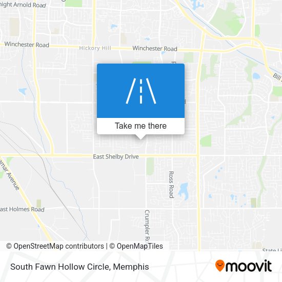 South Fawn Hollow Circle map