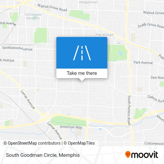 South Goodman Circle map