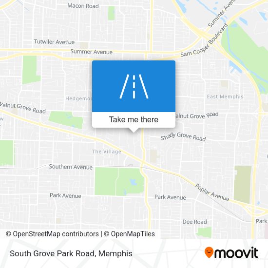 Mapa de South Grove Park Road