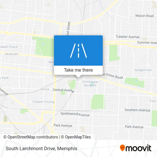 Mapa de South Larchmont Drive
