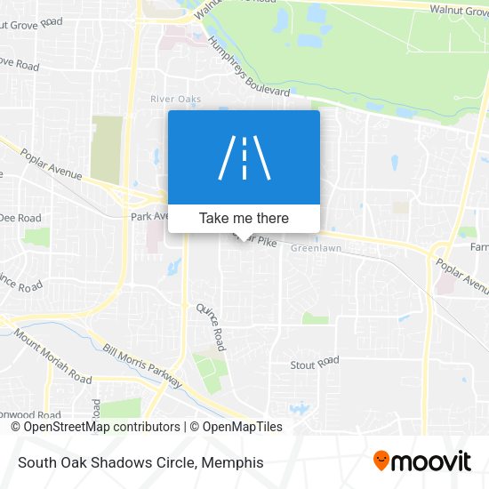 South Oak Shadows Circle map