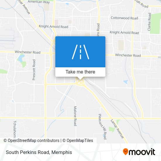 South Perkins Road map