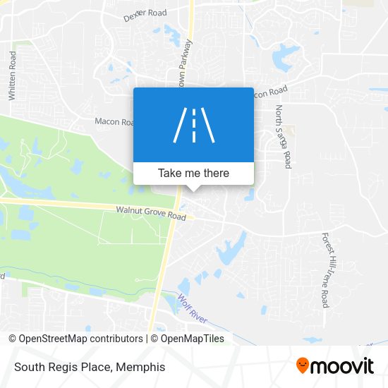Mapa de South Regis Place