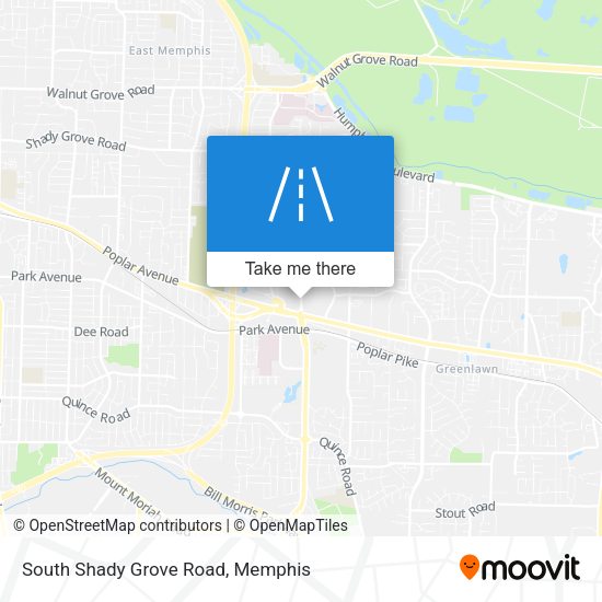 South Shady Grove Road map