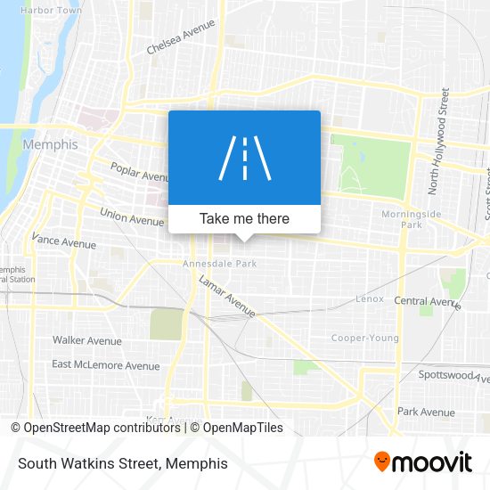 South Watkins Street map