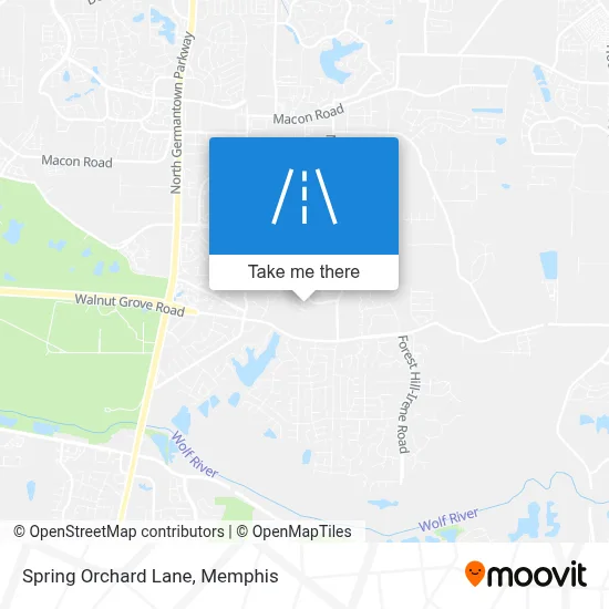 Spring Orchard Lane map