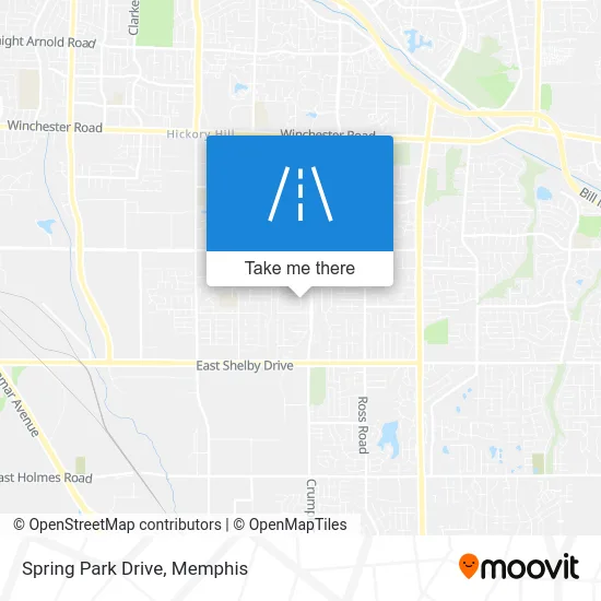 Spring Park Drive map