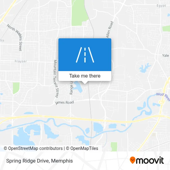 Spring Ridge Drive map