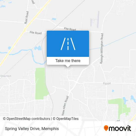 Spring Valley Drive map