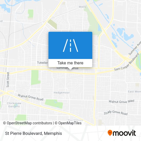 Mapa de St Pierre Boulevard