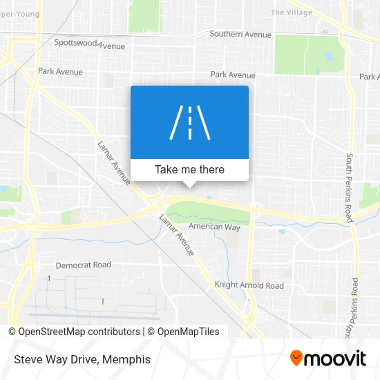 Steve Way Drive map