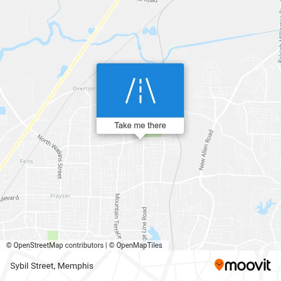 Sybil Street map