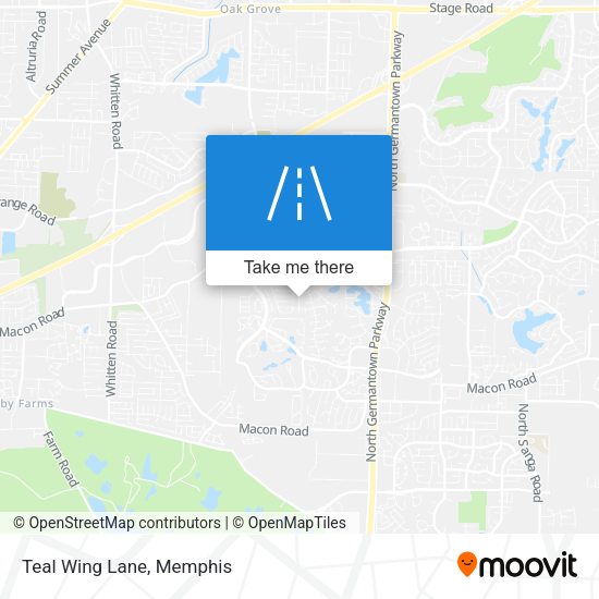 Mapa de Teal Wing Lane
