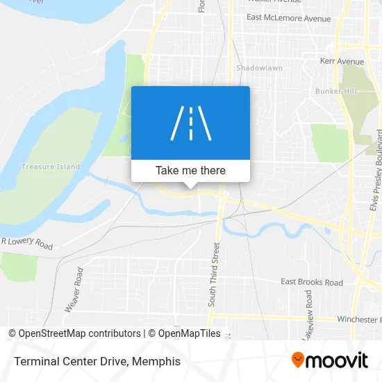 Terminal Center Drive map