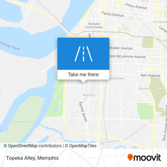 Mapa de Topeka Alley