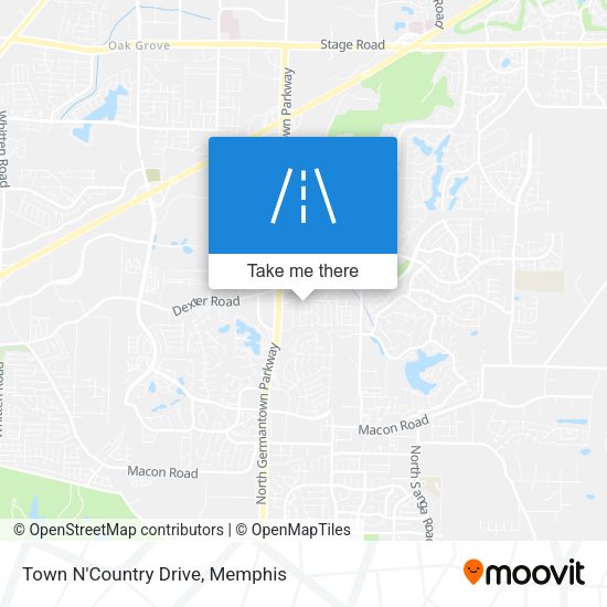 Town N'Country Drive map