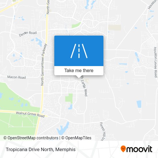 Tropicana Drive North map