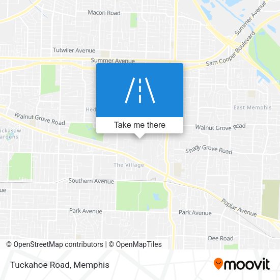 Tuckahoe Road map