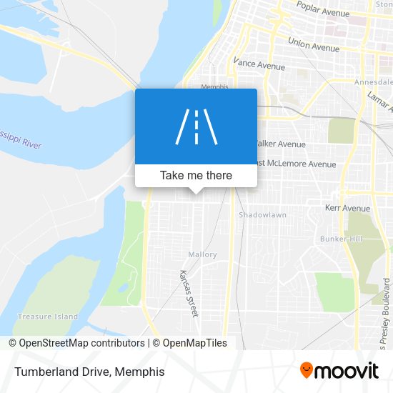 Mapa de Tumberland Drive