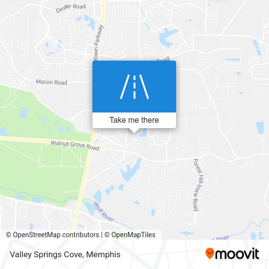 Valley Springs Cove map