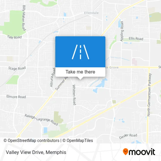 Valley View Drive map