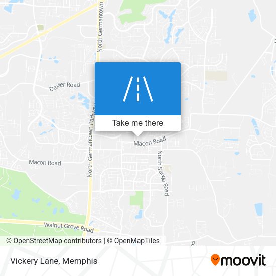 Vickery Lane map