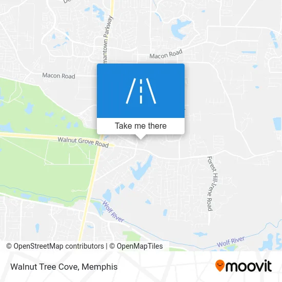 Walnut Tree Cove map