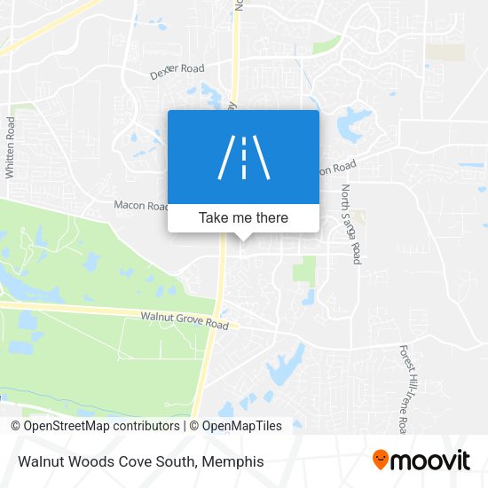 Walnut Woods Cove South map
