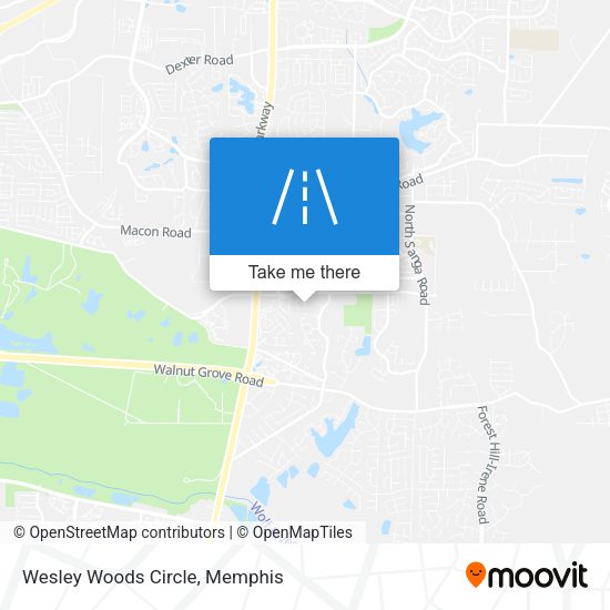 Mapa de Wesley Woods Circle