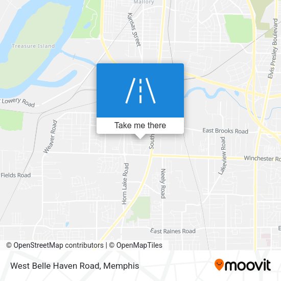 West Belle Haven Road map