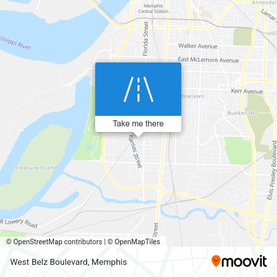 Mapa de West Belz Boulevard