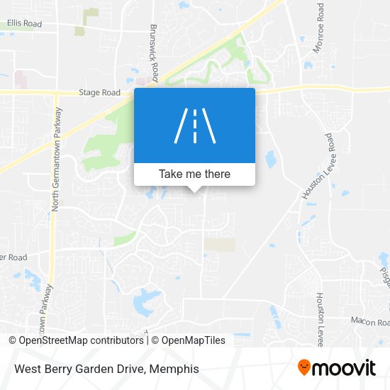 Mapa de West Berry Garden Drive