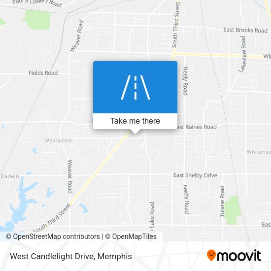 West Candlelight Drive map