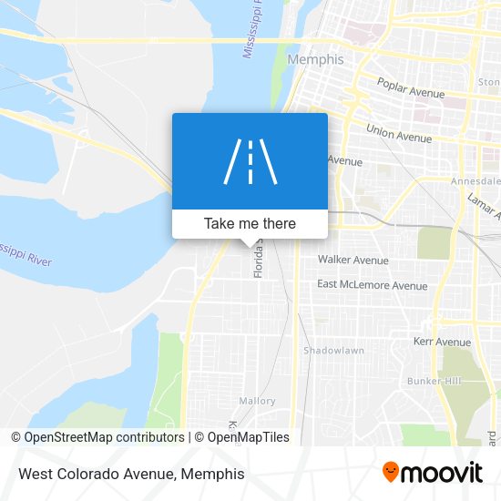 West Colorado Avenue map