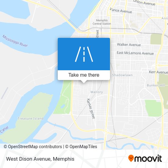 Mapa de West Dison Avenue