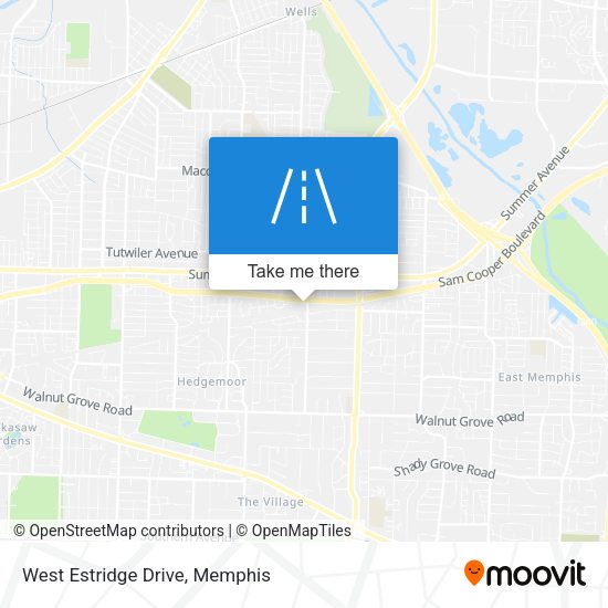 West Estridge Drive map