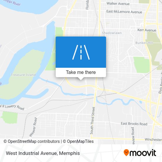 Mapa de West Industrial Avenue