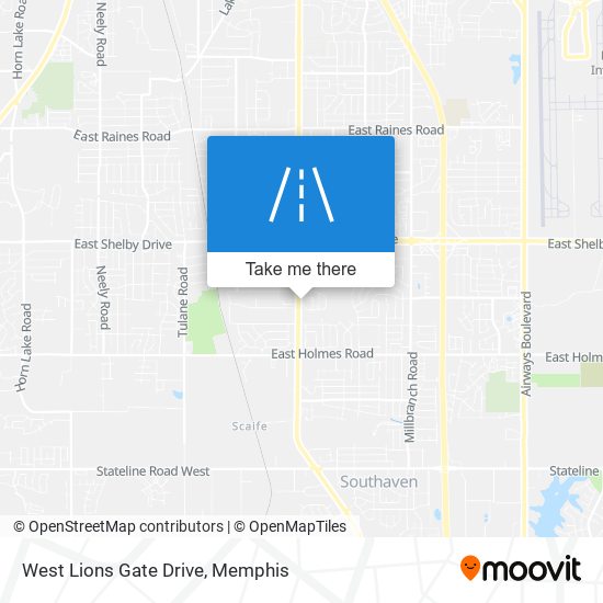 West Lions Gate Drive map