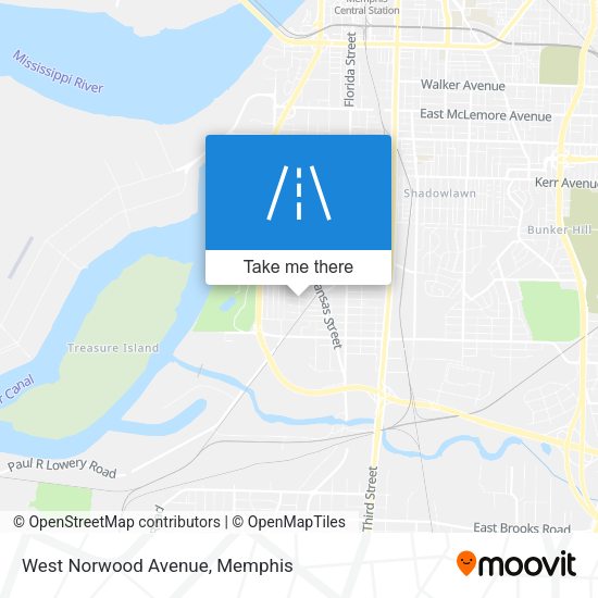 Mapa de West Norwood Avenue
